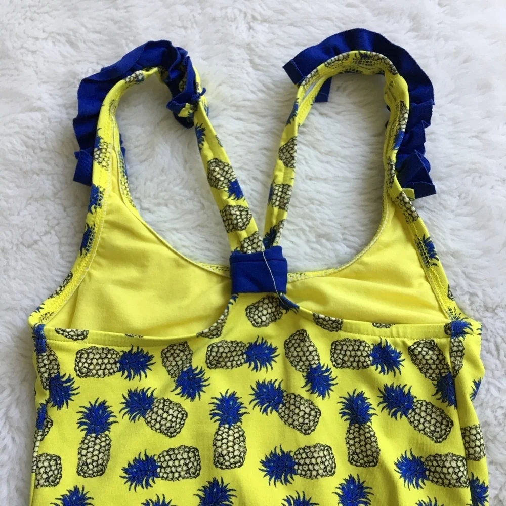 Pili Carrera Girls Pineapples Swimsuit Size 5